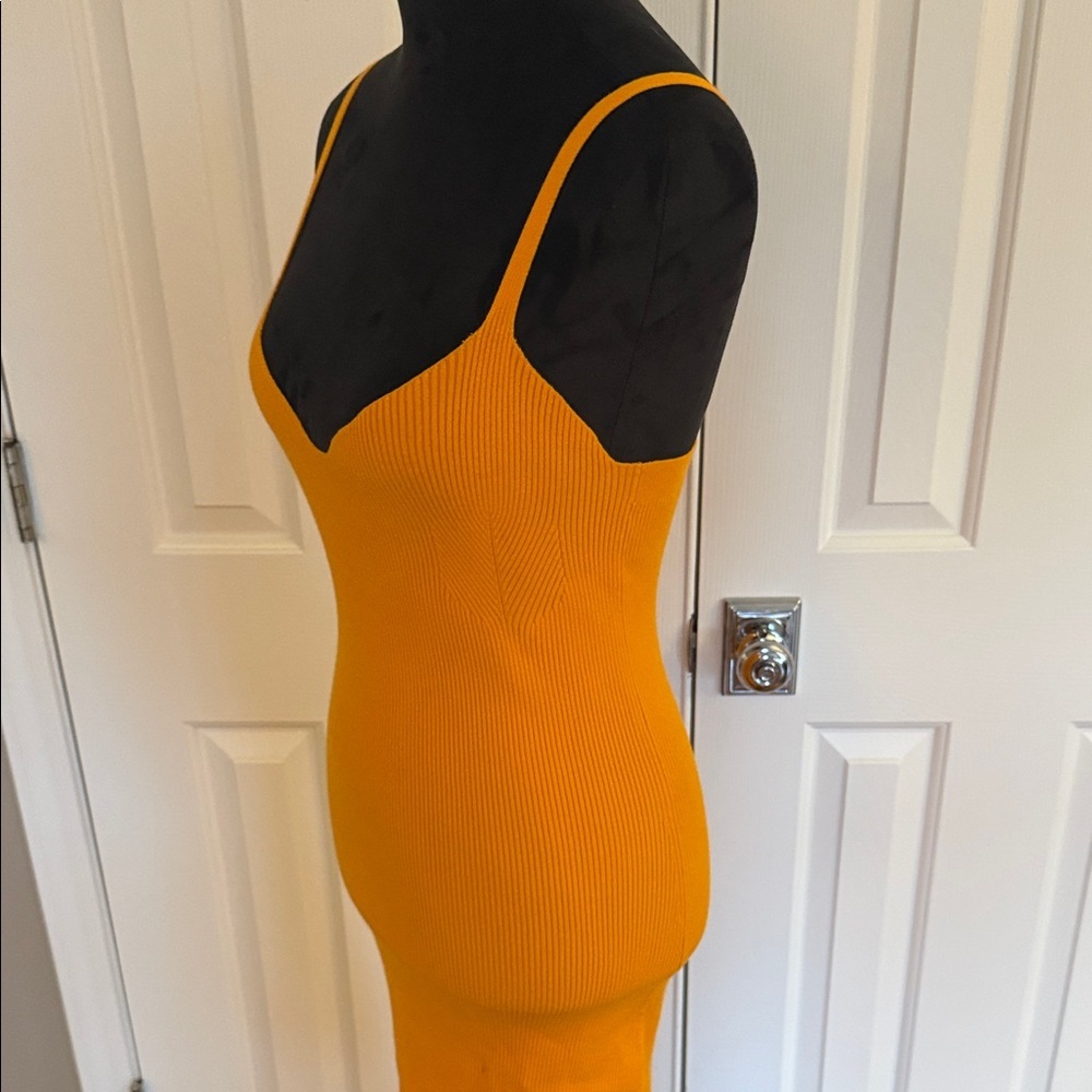 J. Crew Orange Midi Dress - Picture 12 of 14